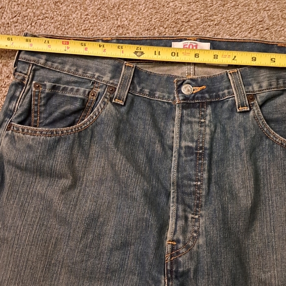 Levi's 501 XX Jeans Mens W38 x L30 Straight Leg Button Fly - Picture 11 of 12